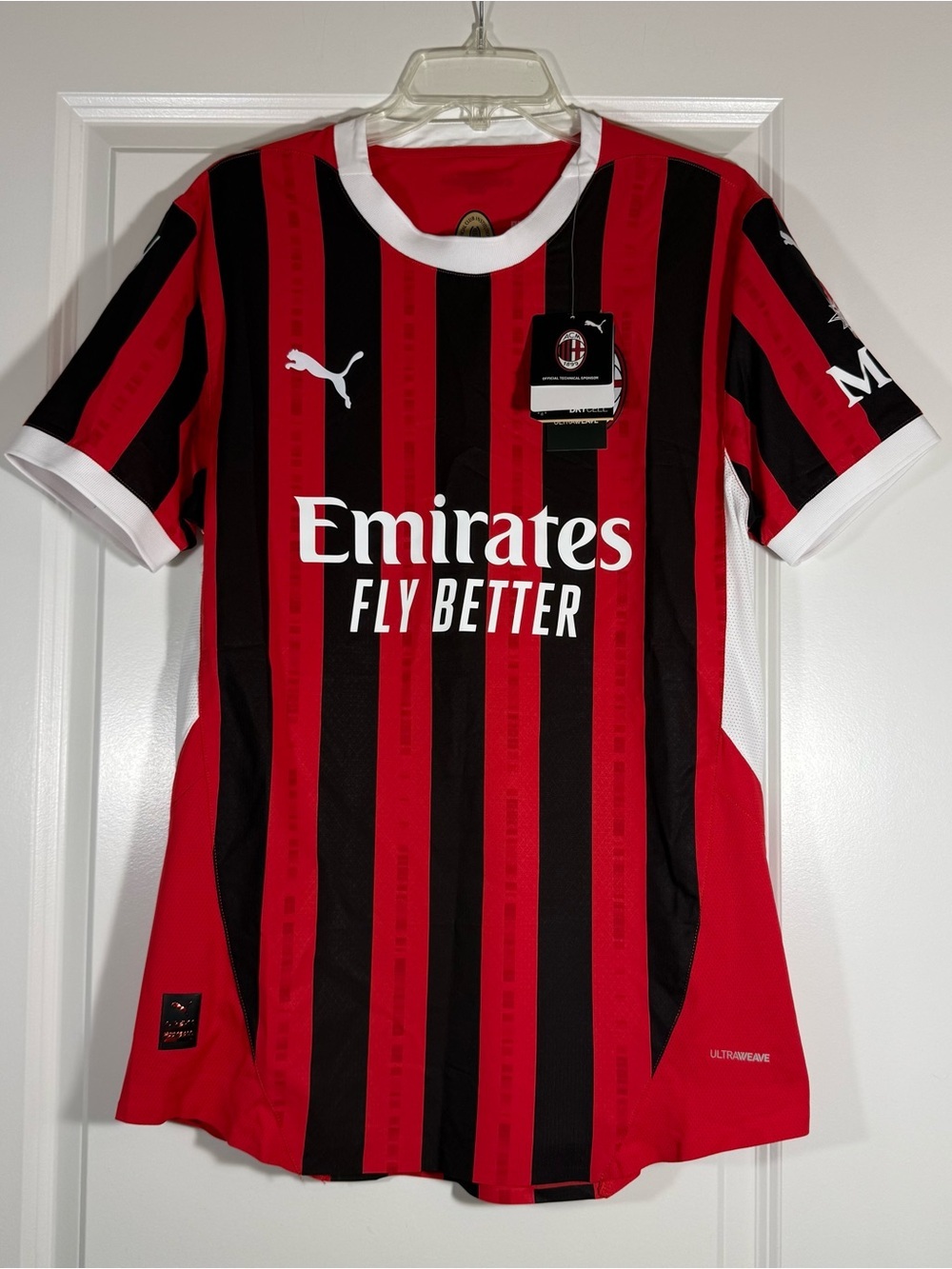 NWT AC Milan 2024/25 Home Soccer Jersey Puma Size M
